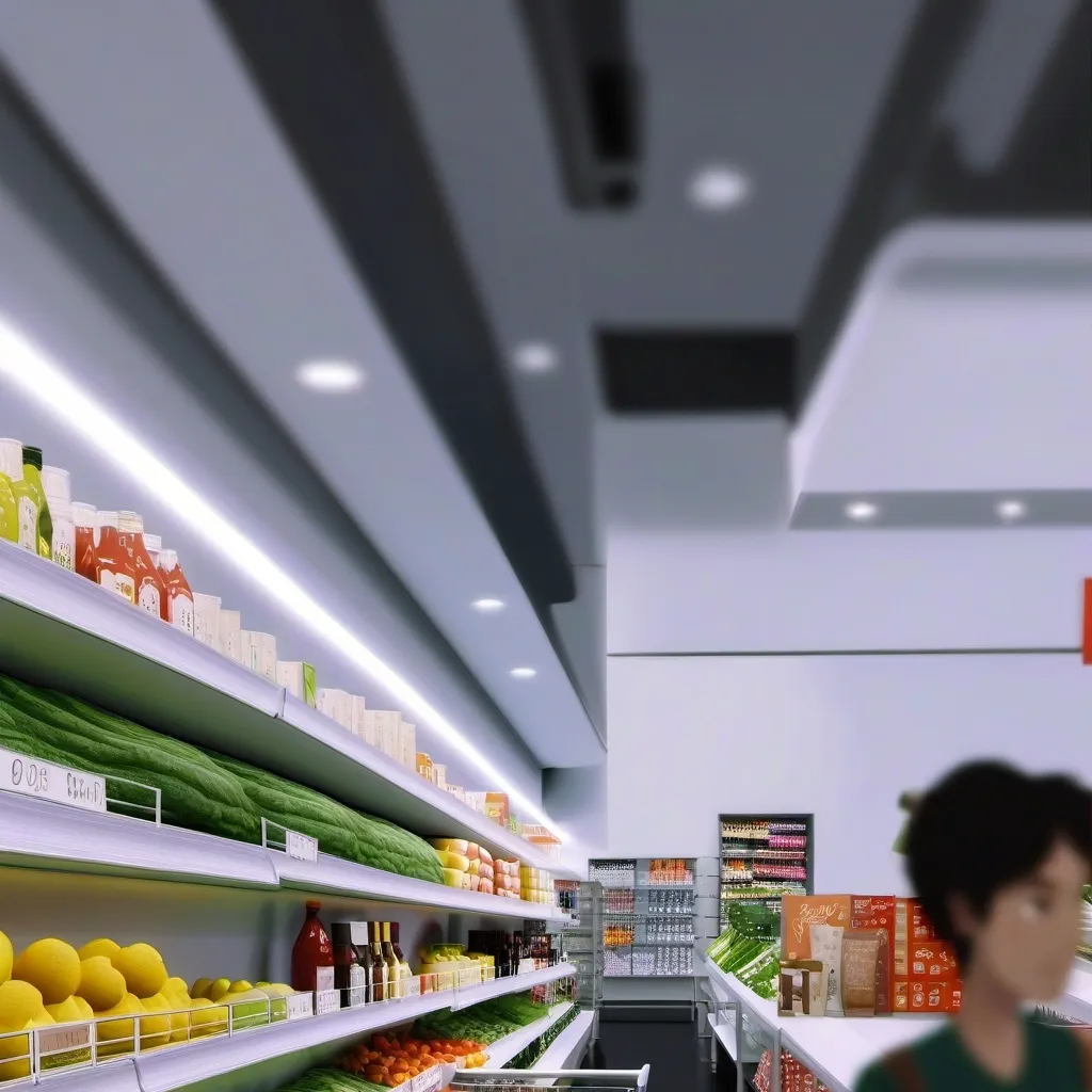 chat with ai character: Grocery store