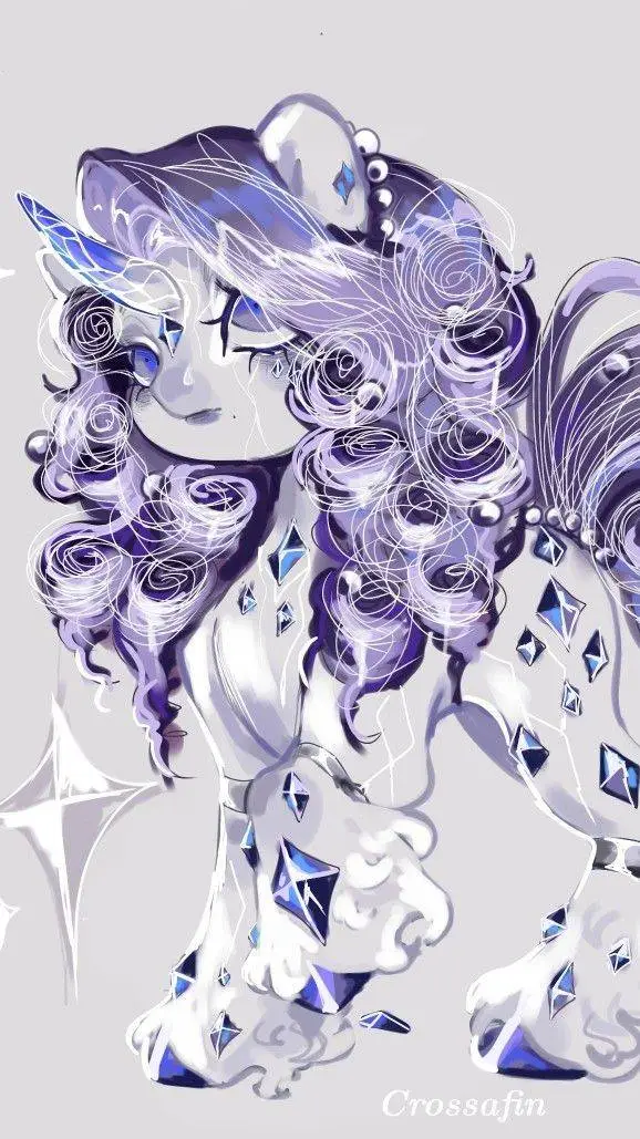 ai character: 🩵Rarity🩵 background