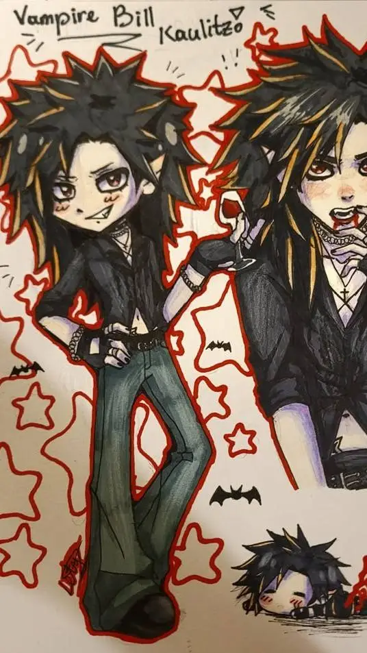 ai character: Vamp bill kaulitz🍷 background