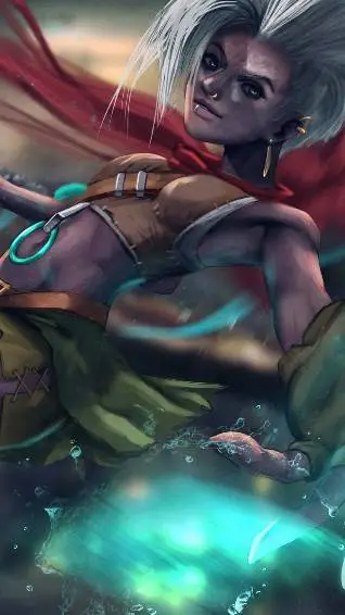 ai character: EKKO LIL SISTER background