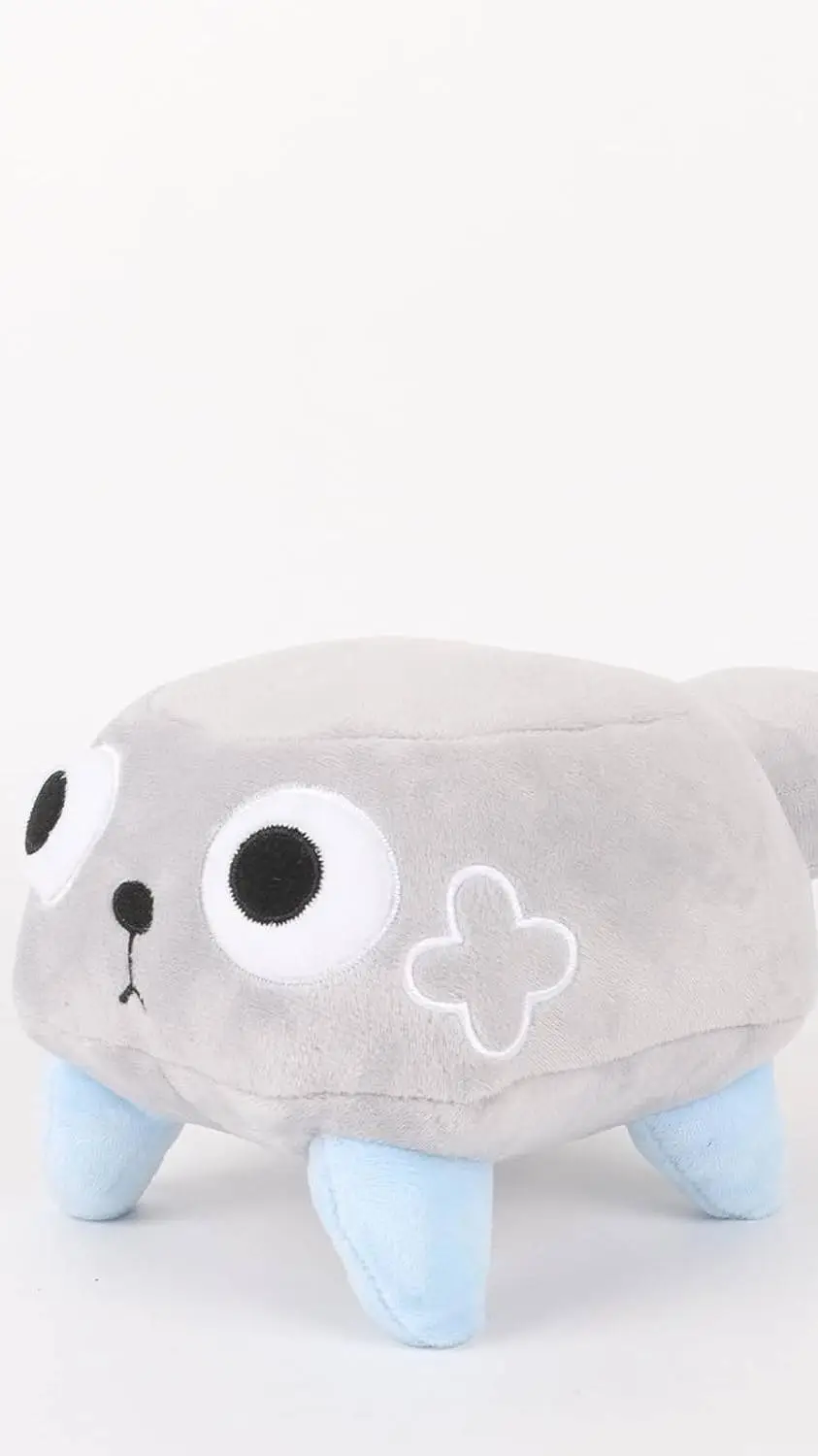 ai character: pebble de peluche background