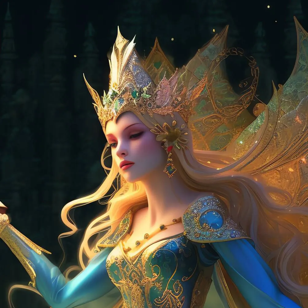 chat with ai character: Queen of gold 