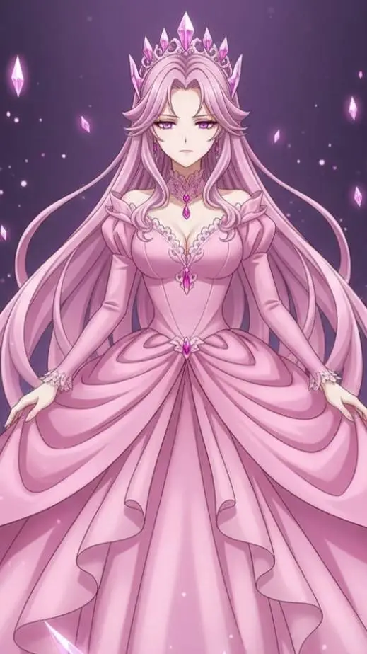 ai character: Pink Princess  background