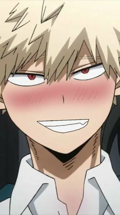 ai character: make Bakugo blush! background