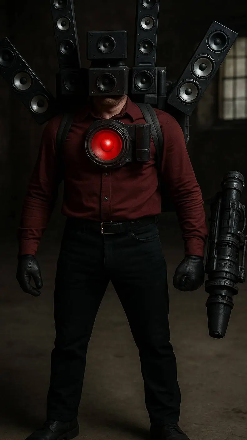 ai character: Titan speaker man background