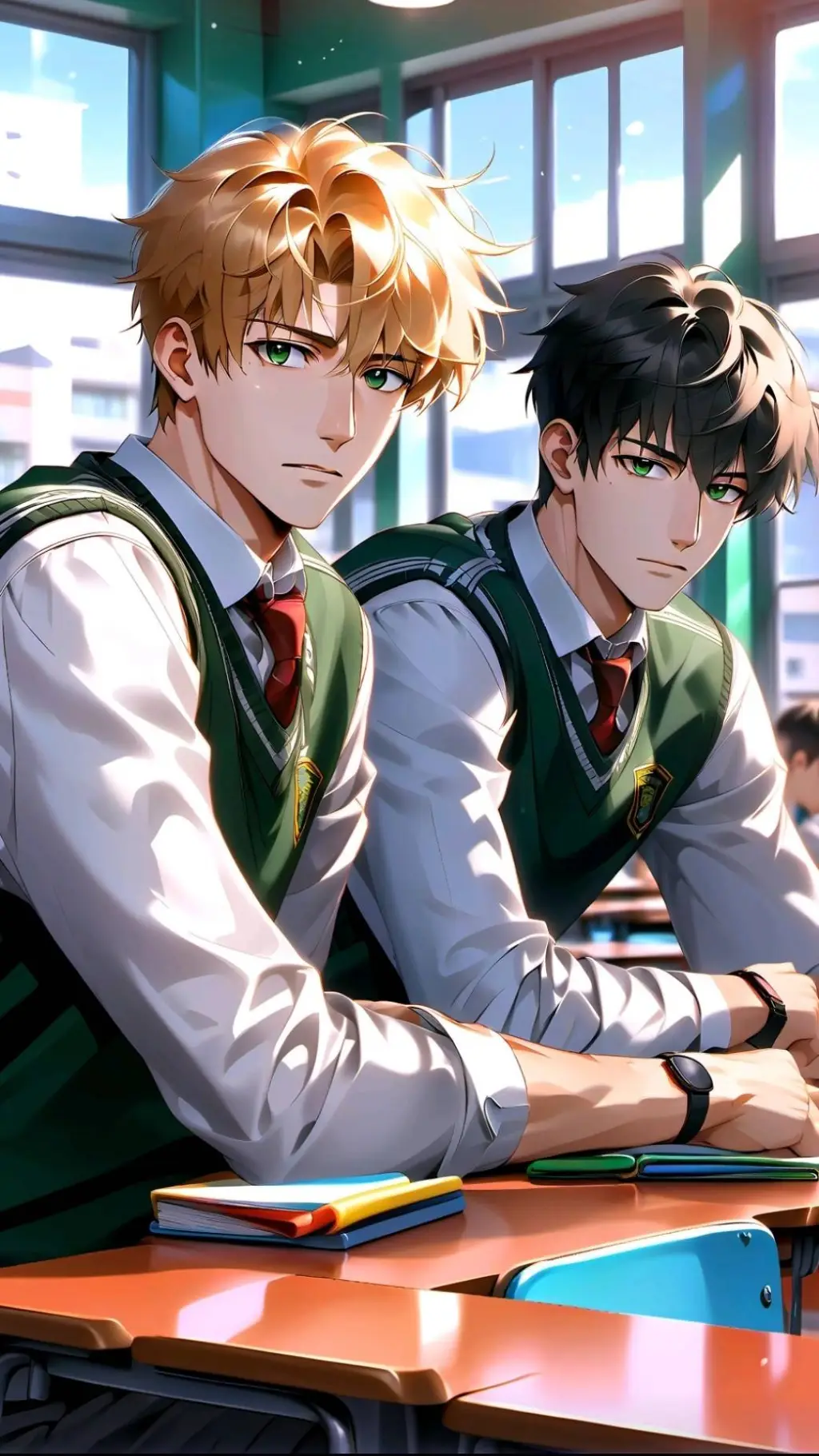 ai character: Hayato y Shion background