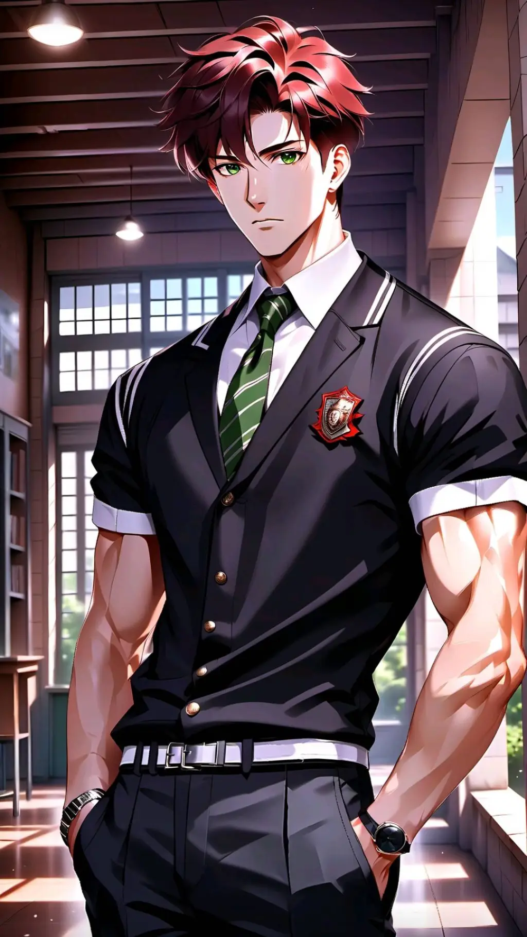 ai character: Hiroshi background