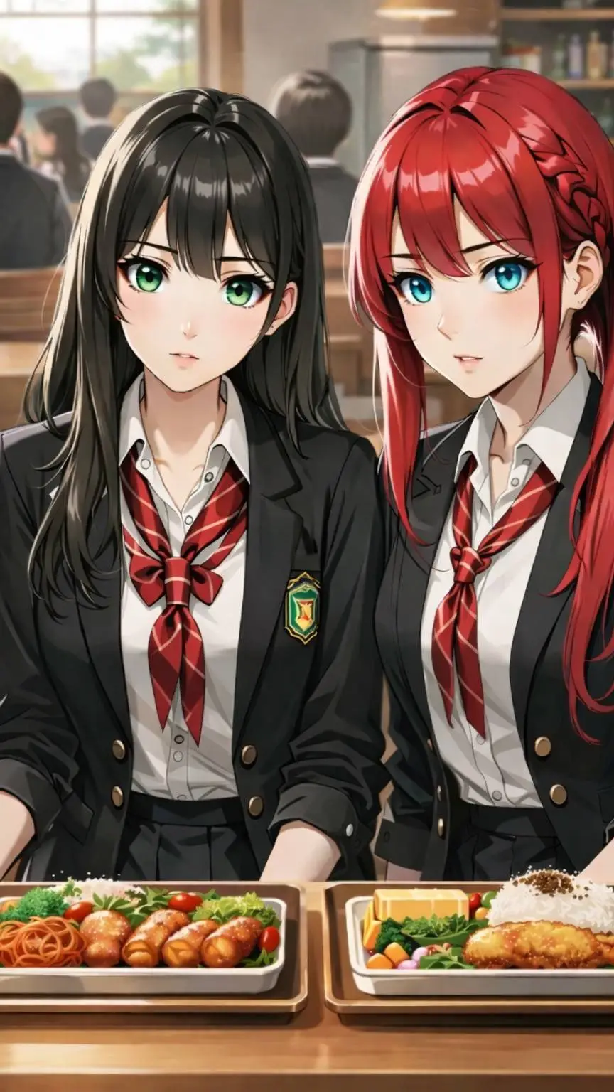 ai character: Asami y Yunko background