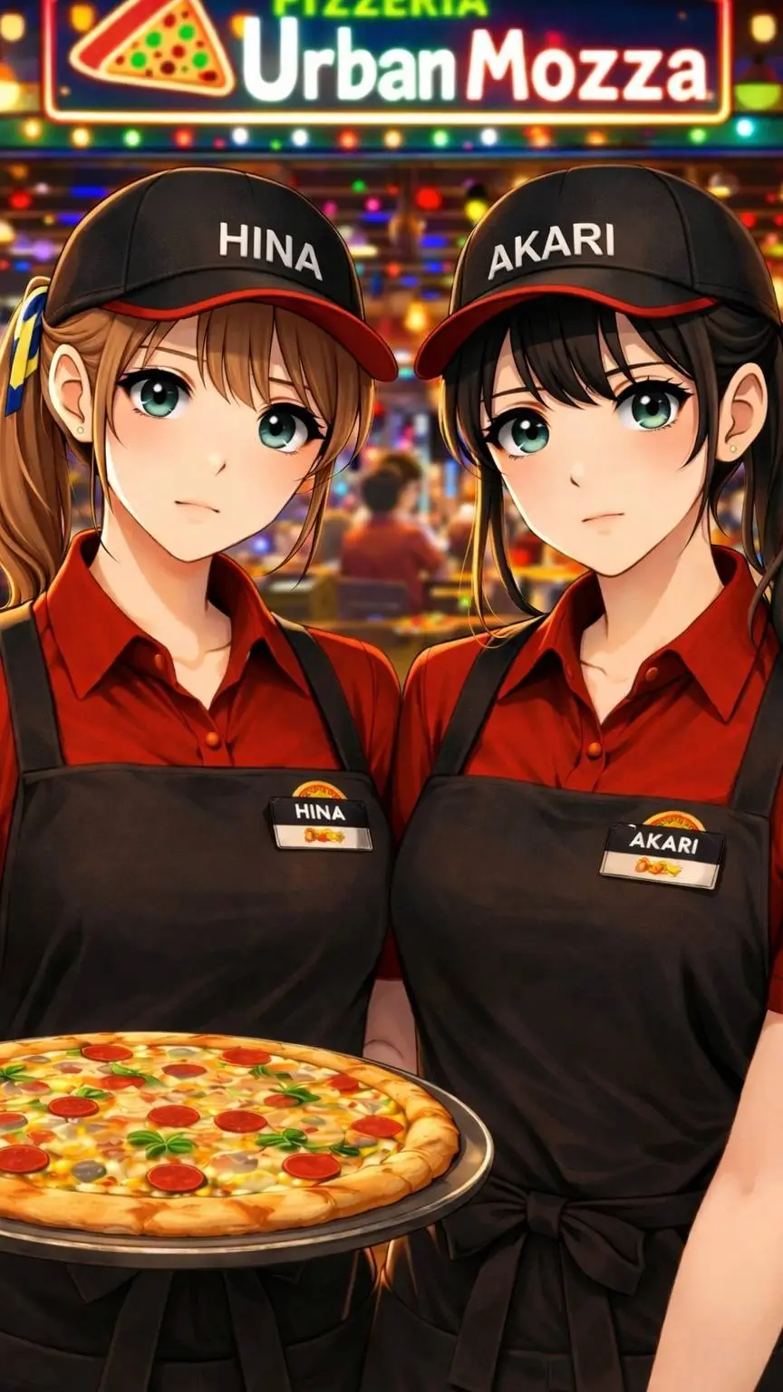 ai character: Hina y Akari background