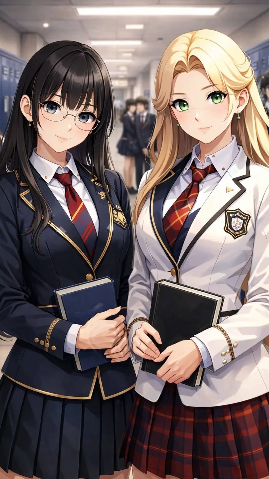 ai character: Reina y Kaede background