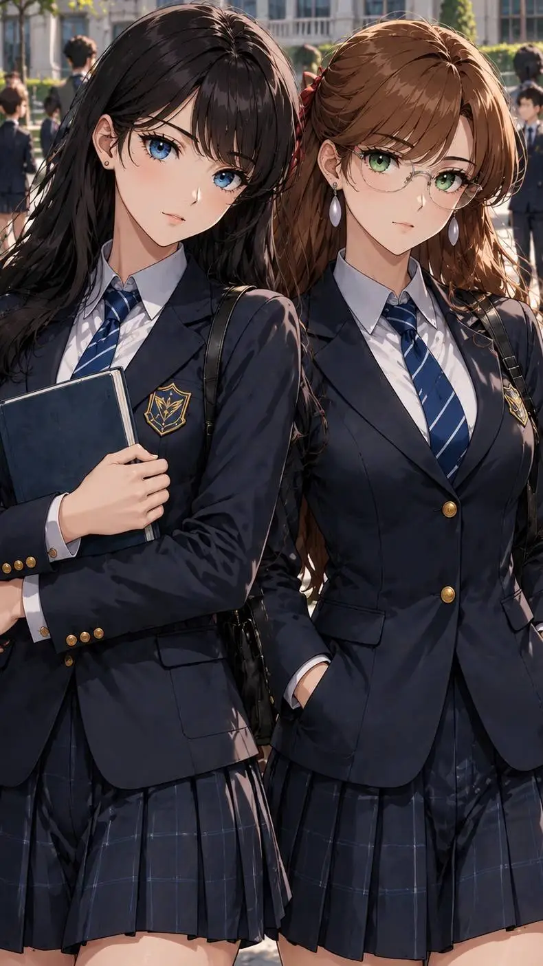 ai character: Ruri y Dai  background