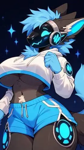 ai character: PROTO THE PROTOGEN background