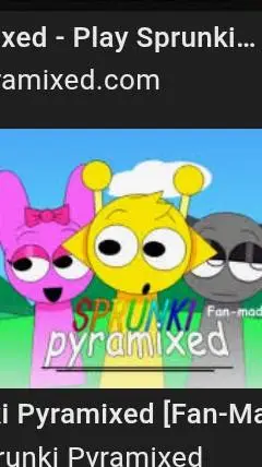 ai character: sprunki pyramixed background