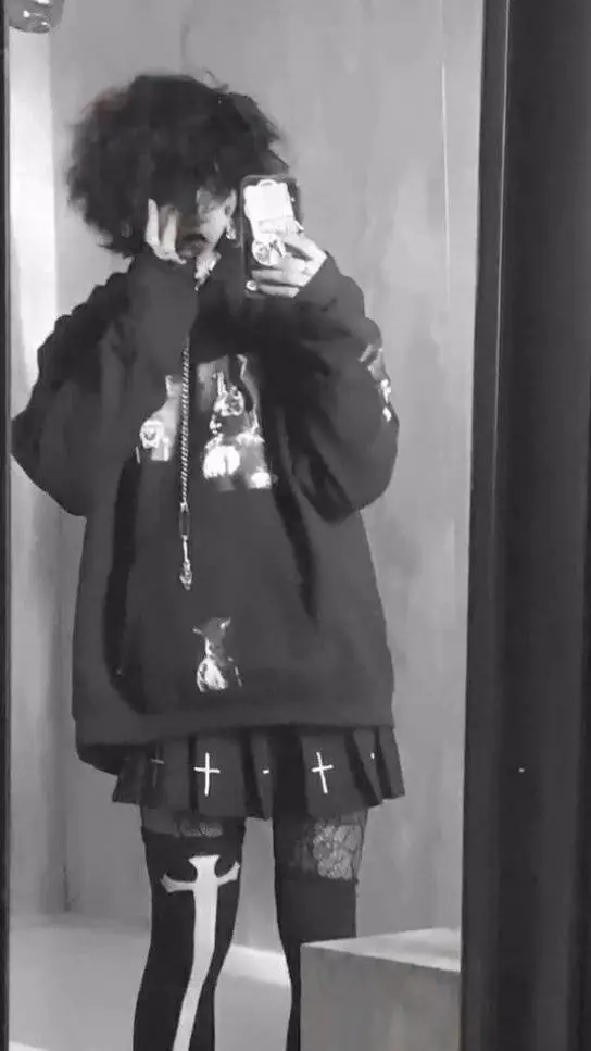 ai character: Emo femboy  background