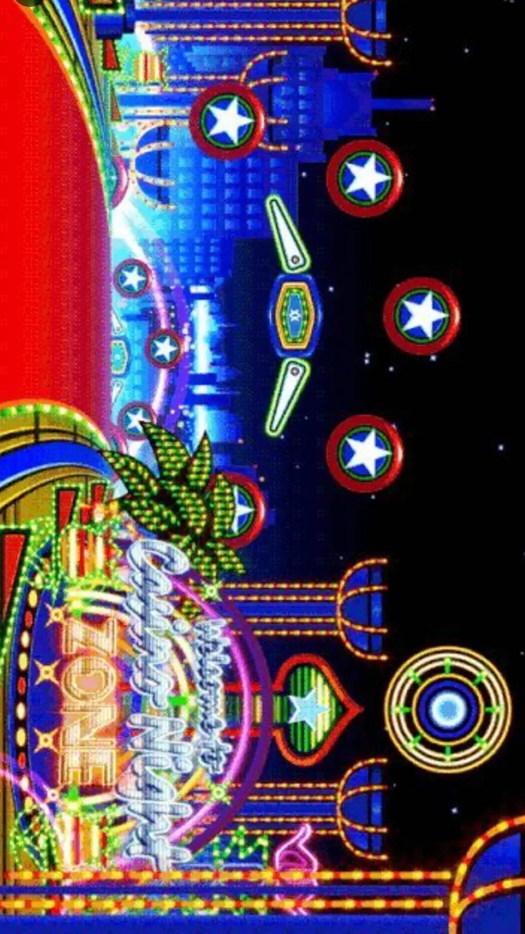 ai character: Casino night zone  background