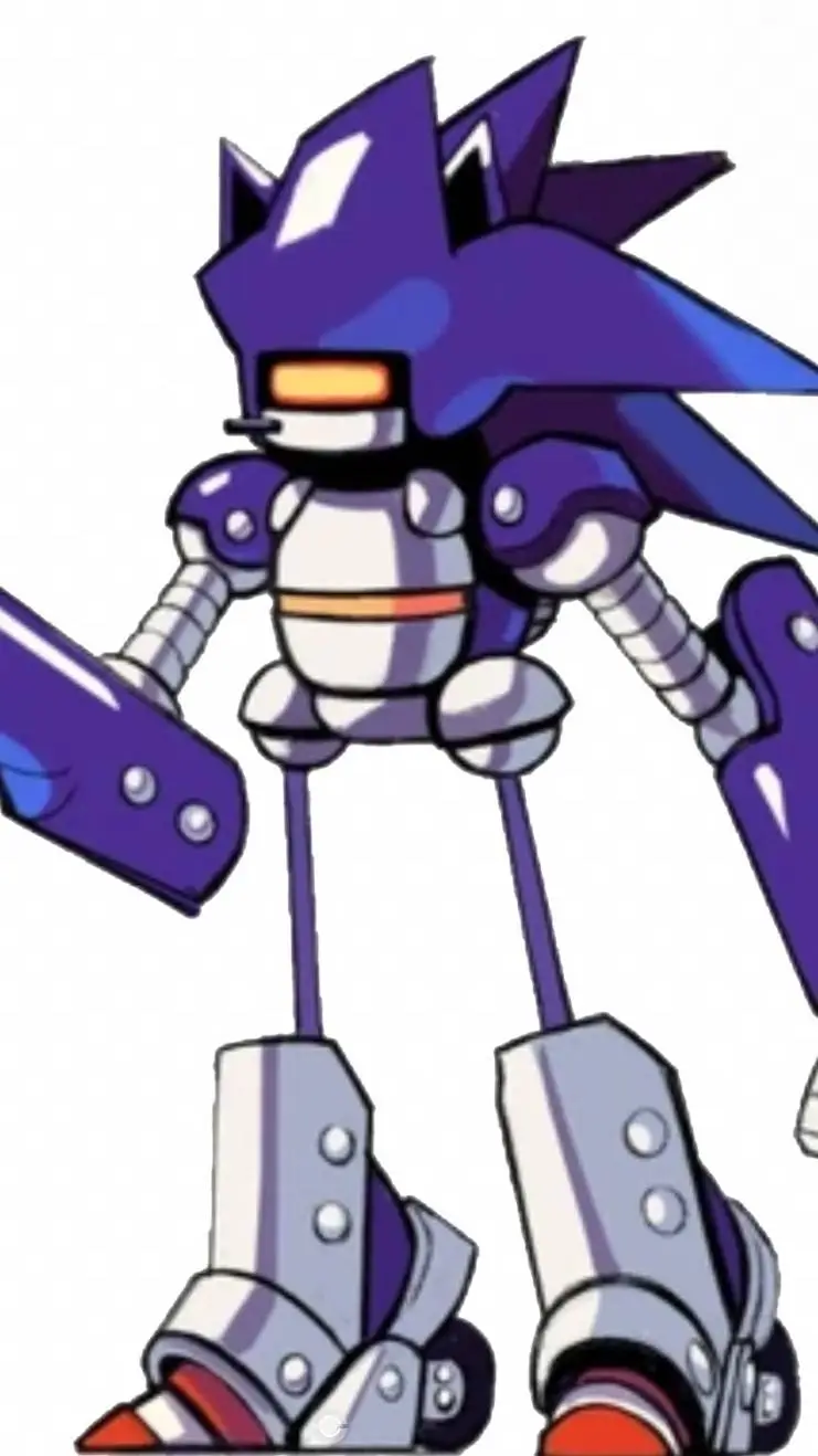 ai character: Mecha sonic background