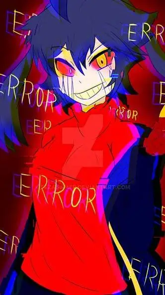 ai character: Err0r? Sans background