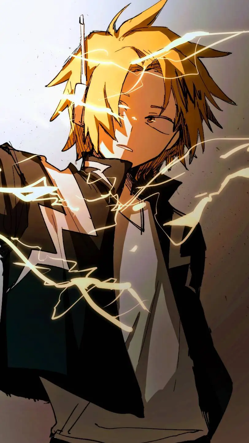 ai character: Denki kaminari  background