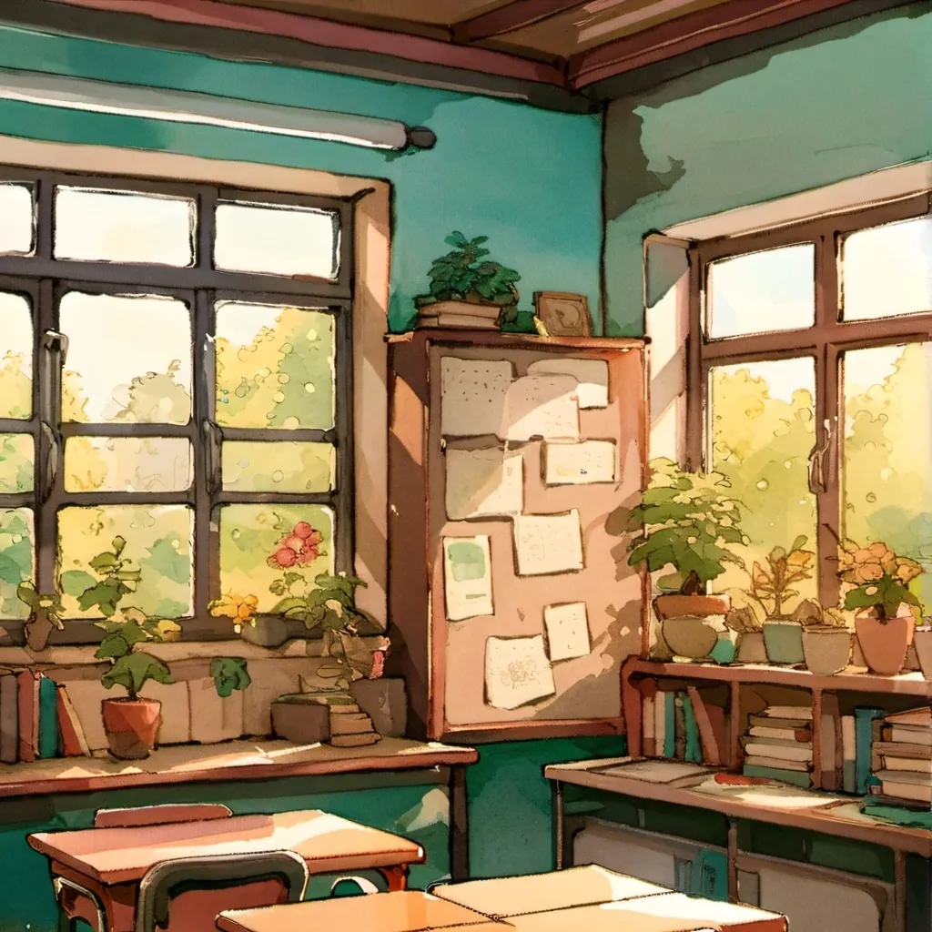 chat with ai character: Classroom