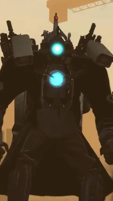 ai character: Titan cameraman background