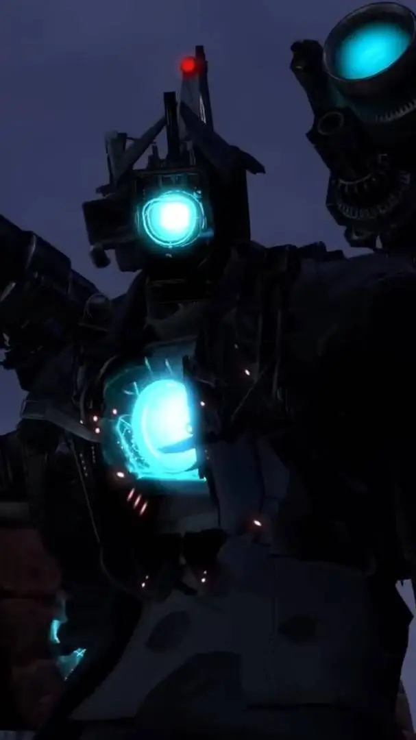 ai character: Titan cameraman  background