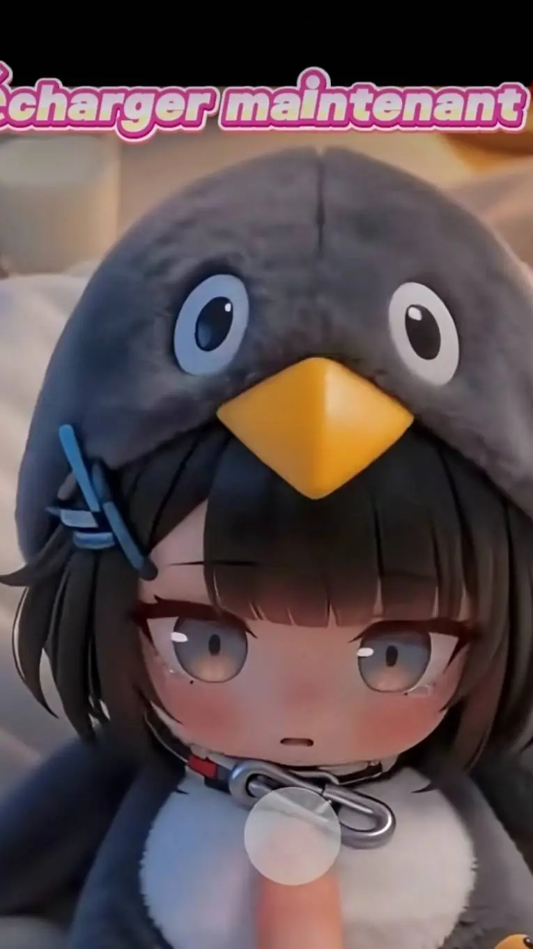 ai character: gaga penguin  background