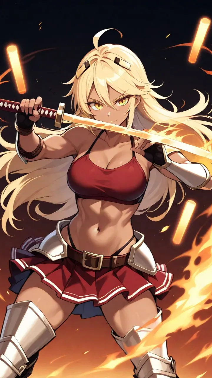 ai character: Blaze  background