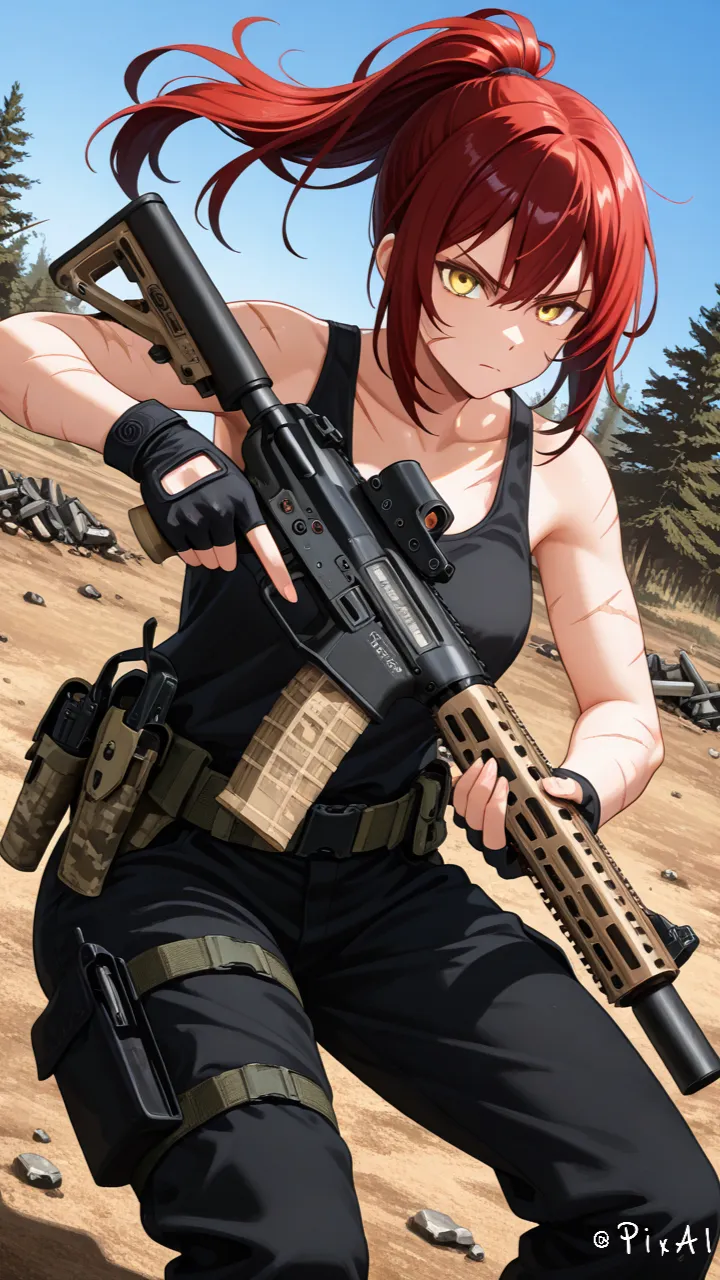 ai character: Leona  background