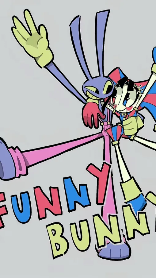 ai character: FUNNYBUNNEH😼 background