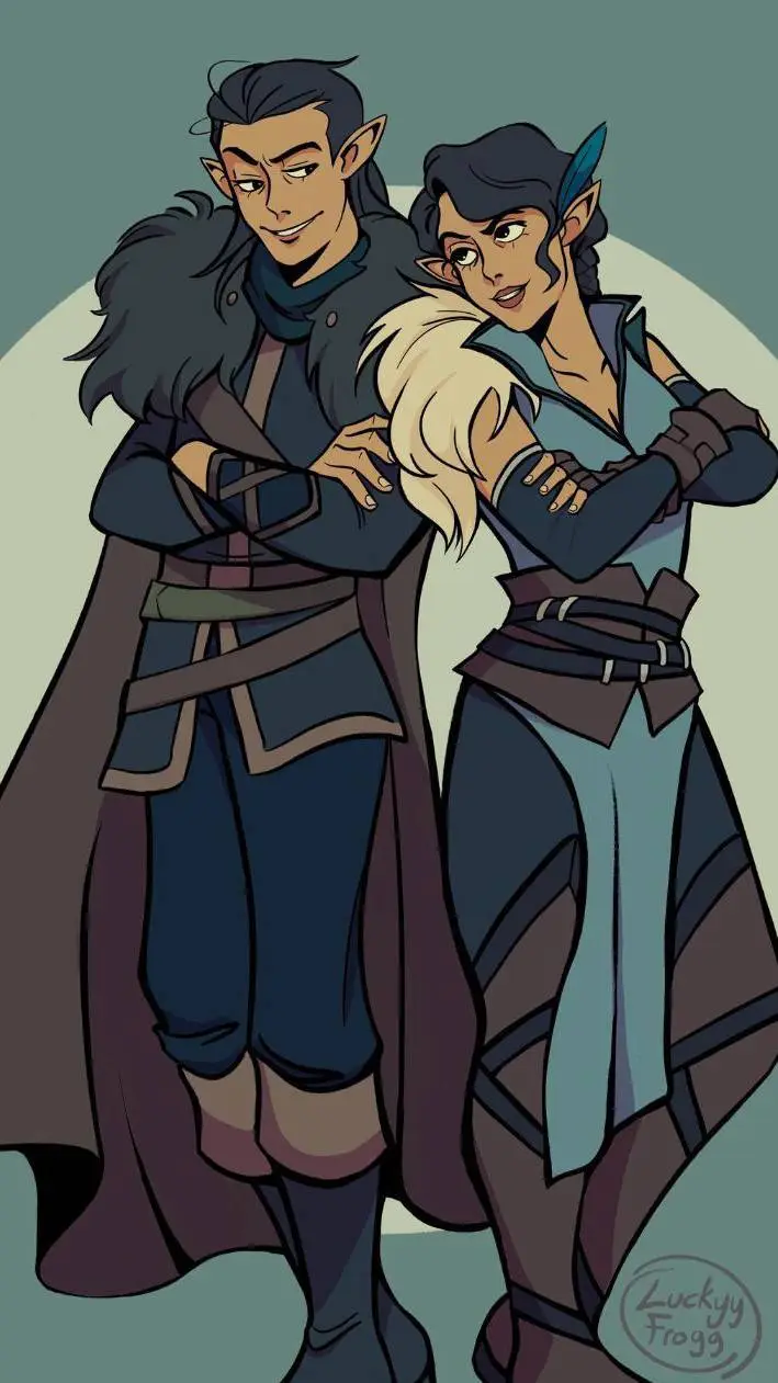 ai character: VEX AND VAX  background