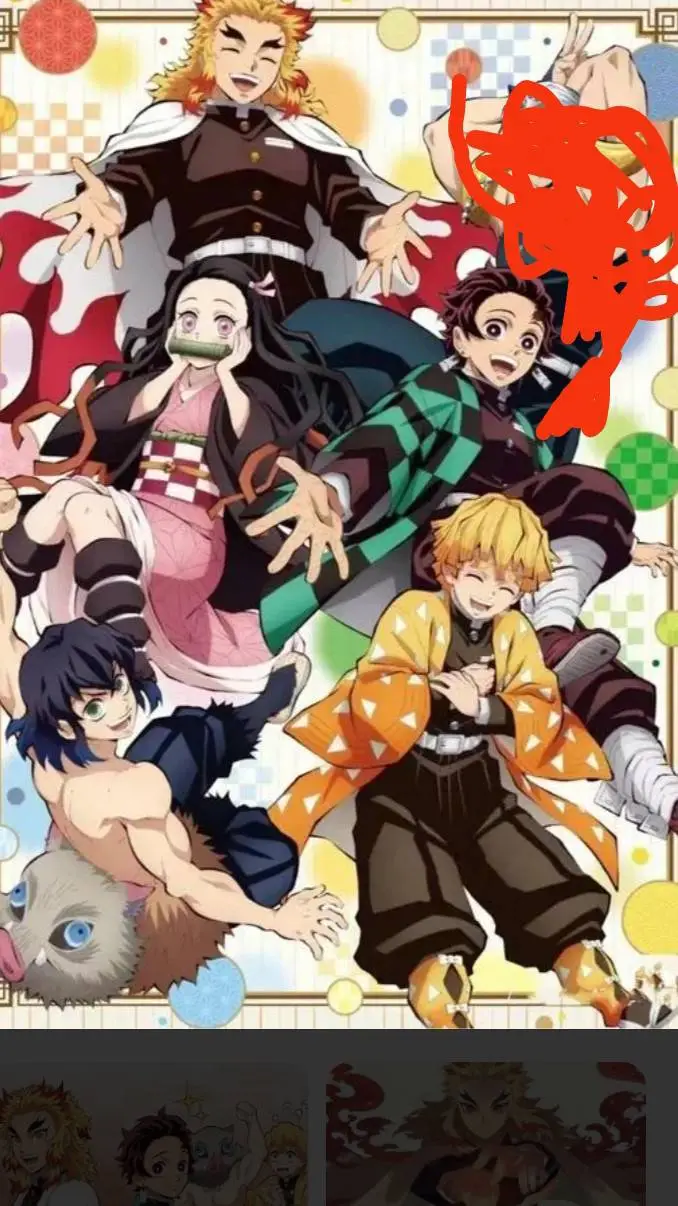 ai character: kamaboko e Rengoku background