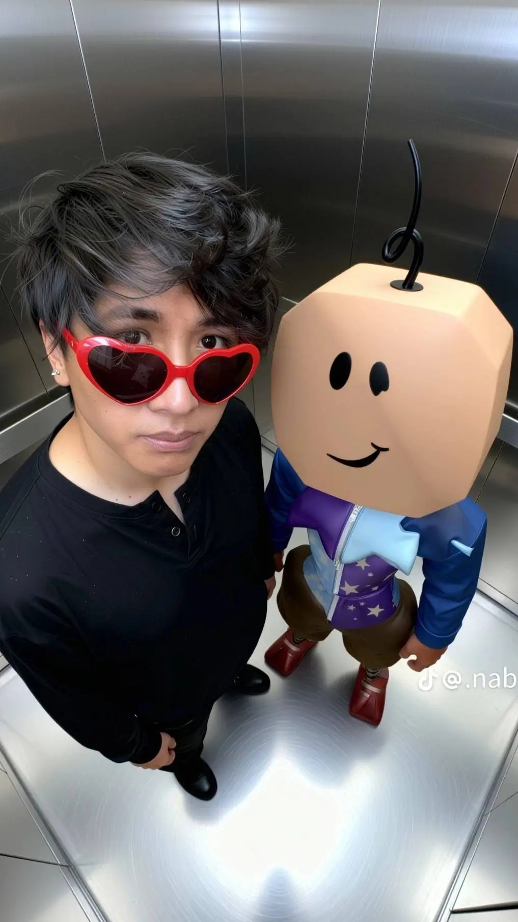 ai character: NABRIEL X SANTI  background