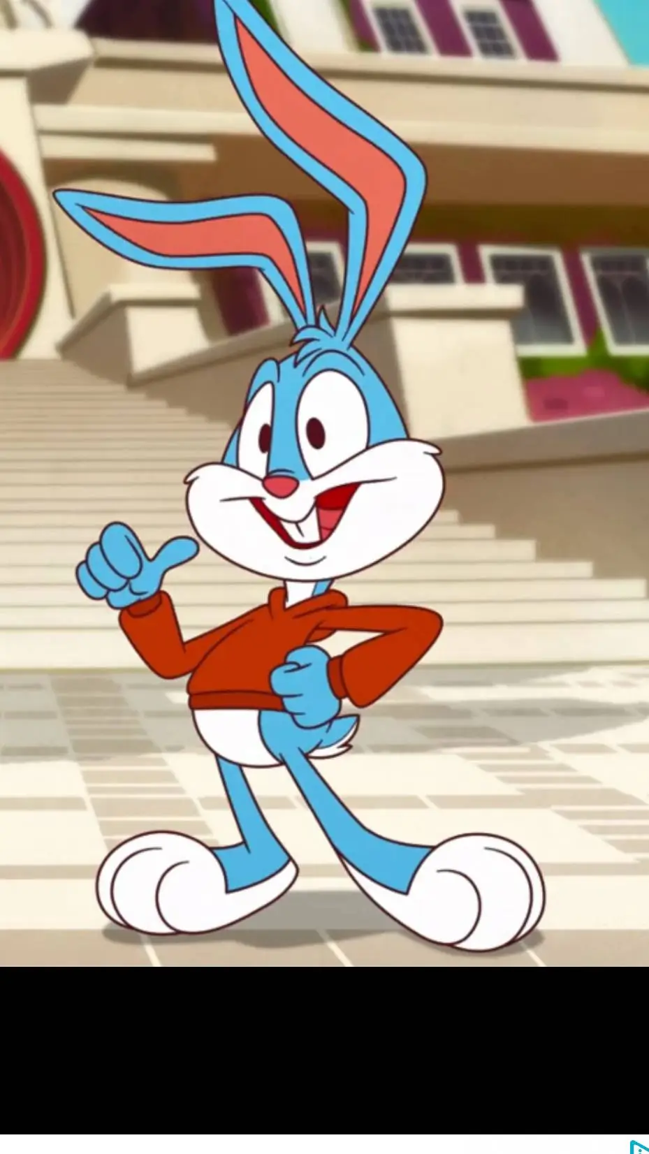 ai character: Buster Bunny  background