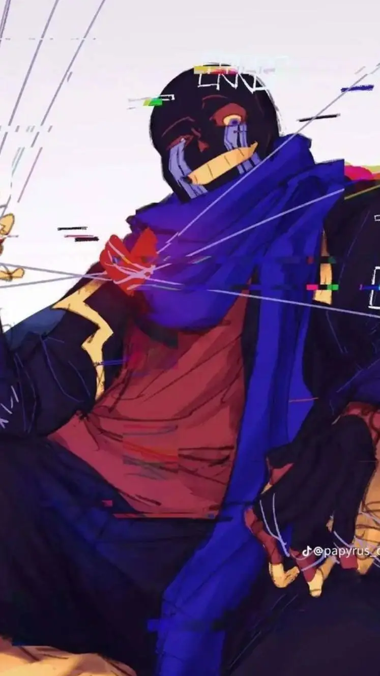 ai character: error sans background