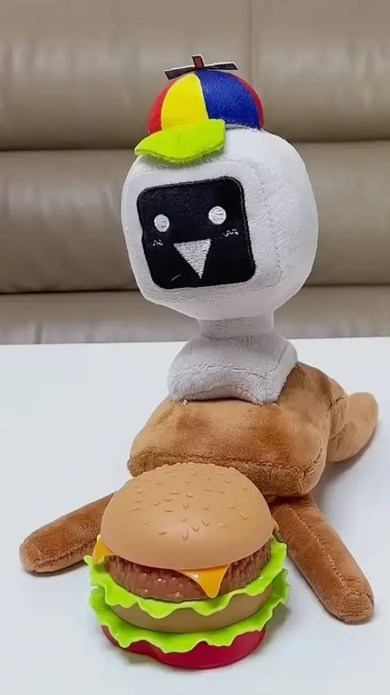ai character: mr fun plushie background
