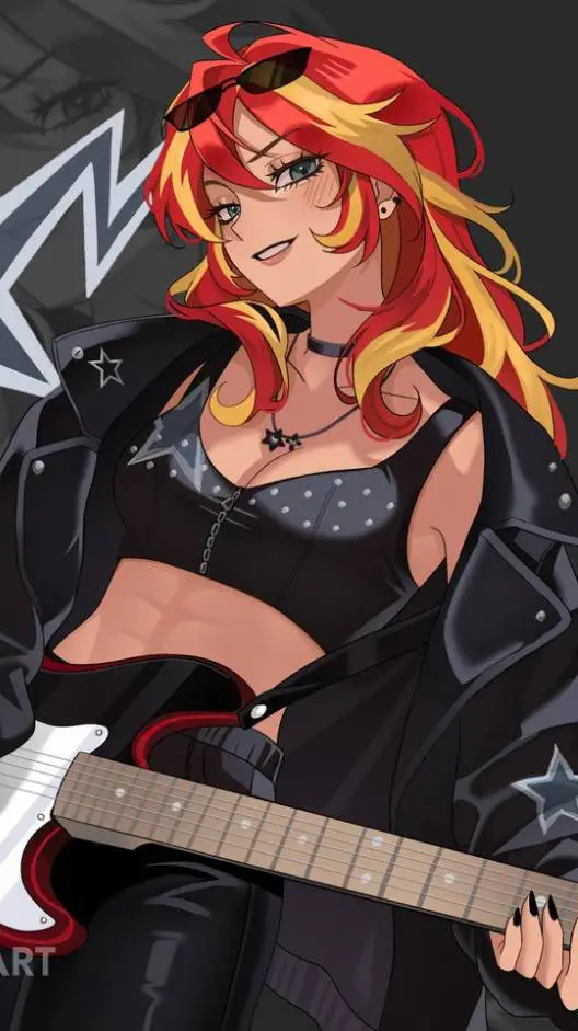 ai character: Sunset Shimmer background