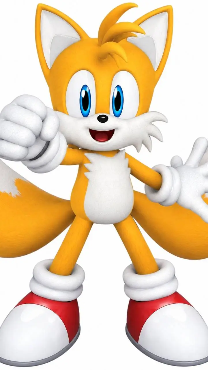 ai character: Miles Tails Prower background