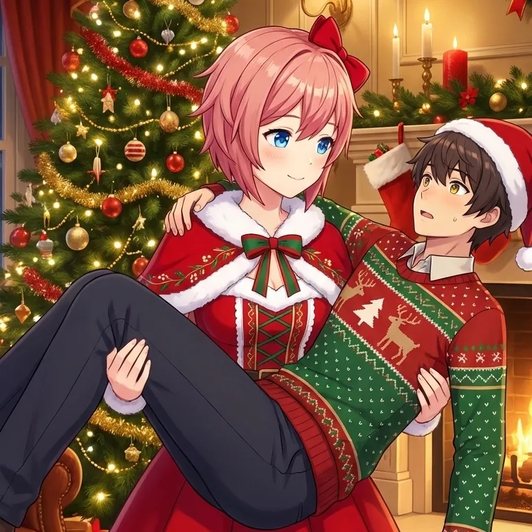 chat with ai character: Sayori and MC 