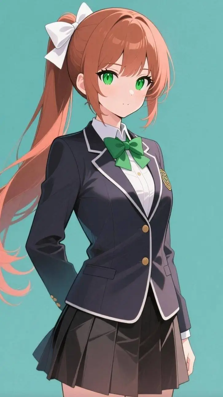 ai character: Monika  background