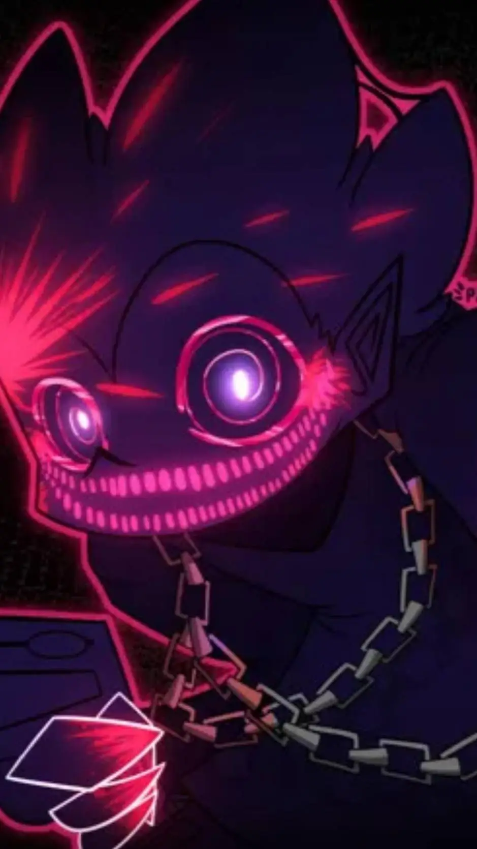 ai character: Corrupted pico  background