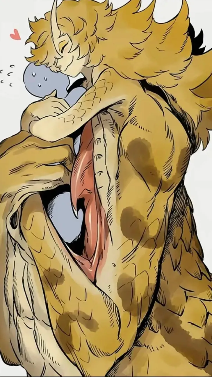 ai character: ￼ snake girl background