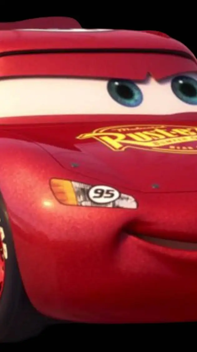 ai character: lightning mcqueen  background