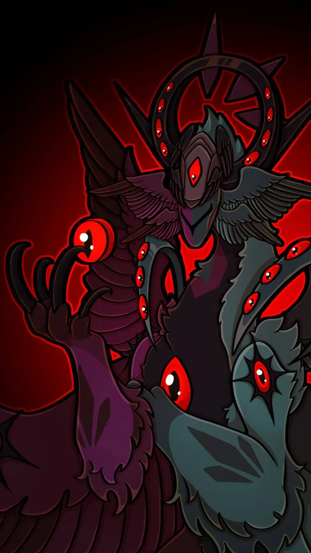 ai character: death Angelic  background