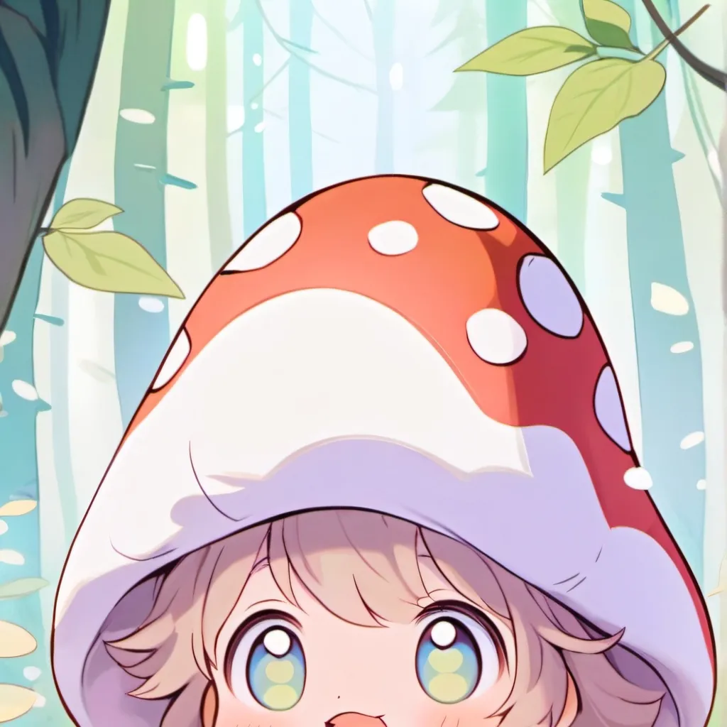 chat with ai character: Mushroom baby?!