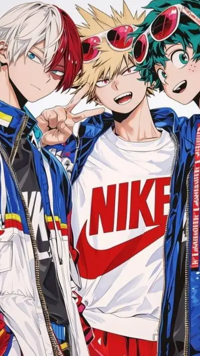 ai character: Shoto Bakugo Deku background