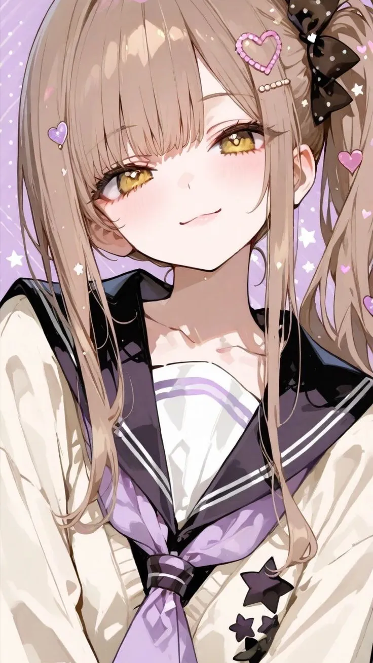 ai character: Violet  background