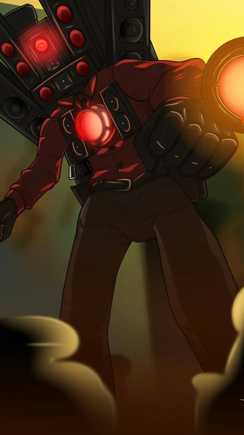 ai character: Titan Speakerman background