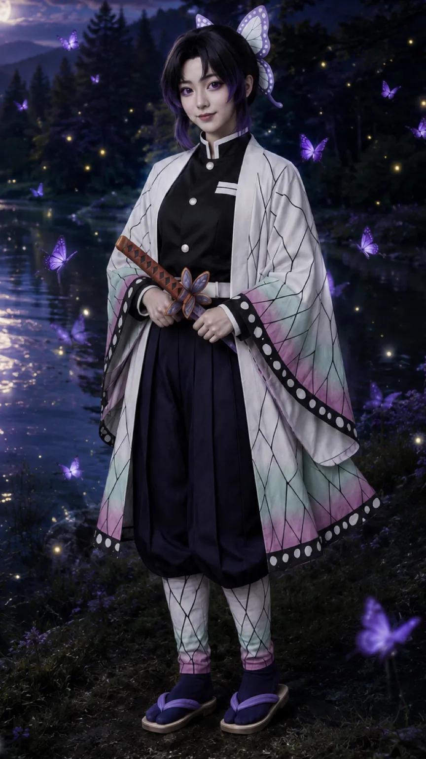 ai character: Shinobu Kochō background