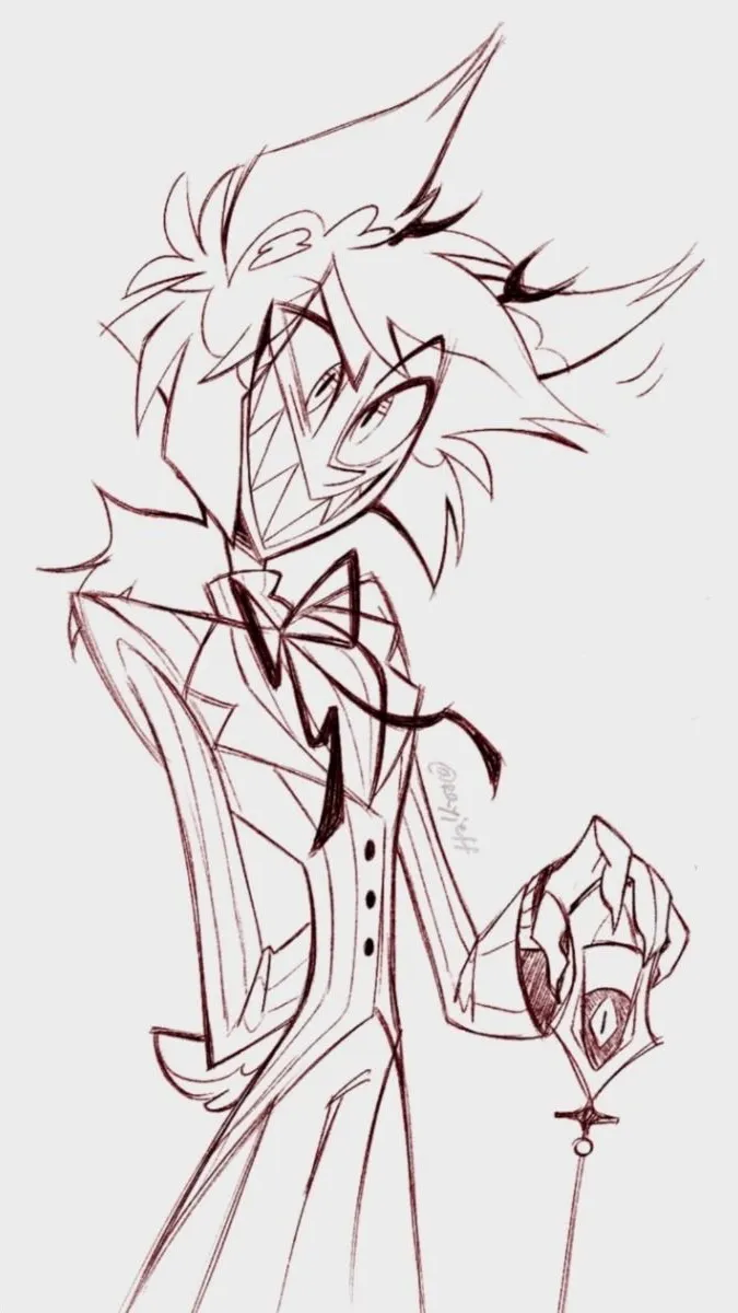 ai character: ALASTOR || 📻🥃 background