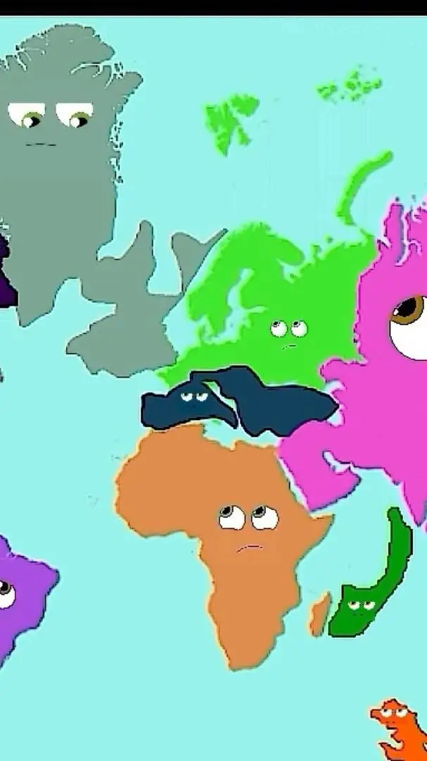 ai character: Continents song!!! background